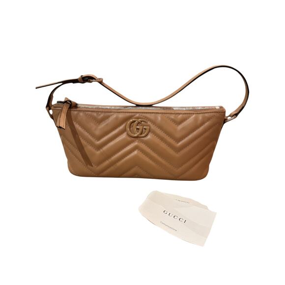 Gucci GG Marmont Nude Matelassé Leather Shoulder Bag – Brand New with Tag - Picture 9 of 9